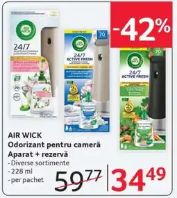 Selgros AIR WICK Odorizant pentru cameră Aparat + rezervă Ofertă