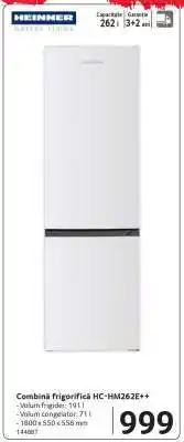 Selgros Combină frigorifică HC-HM262E++ Ofertă