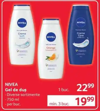 Selgros NIVEA Gel de duş Ofertă