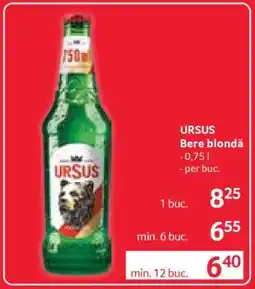 Selgros URSUS Bere blondă Ofertă