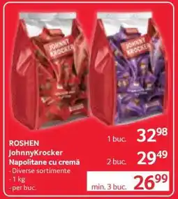 Selgros ROSHEN JohnnyKrocker Napolitane cu cremă Ofertă