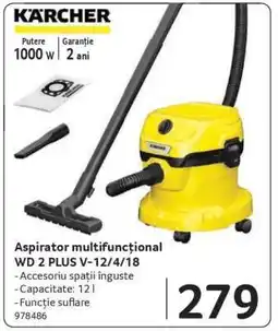 Selgros Aspirator multifuncțional WD 2 PLUS V-12/4/18 Ofertă