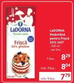 Selgros LaDORNA Smântână pentru frișcă 35% UHT Ofertă