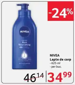 Selgros NIVEA Lapte de corp Ofertă