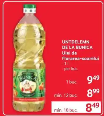 Selgros UNTDELEMN DE LA BUNICA Ulei de floarea-soarelui Ofertă