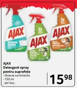 Selgros AJAX Detergent spray pentru suprafețe Ofertă