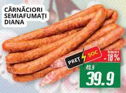Diana Supermarket Cârnăciori semiafumați diana Ofertă