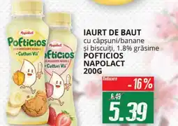 Diana Supermarket Iaurt de baut cu căpşuni/banane şi biscuiți, 1.8% grăsime pofticios Ofertă