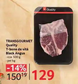 Selgros TRANSGOURMET Quality T-bone de vită Black Angus Ofertă