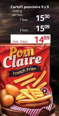 Selgros Cartofi Pomclaire 9 x 9 Ofertă