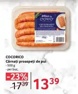 Selgros COCORICO Cârnați proaspeți de pui Ofertă