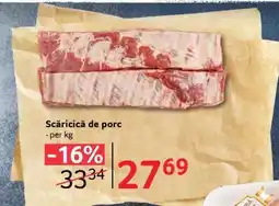 Selgros Scăricică de porc Ofertă