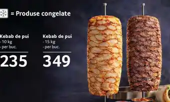 Kebab de pui - 10 kg