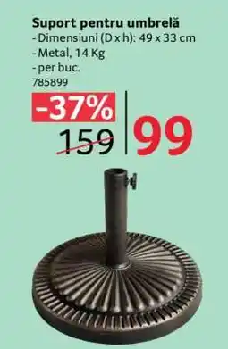 Selgros Suport pentru umbrelă Ofertă