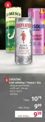 Selgros COCKTAIL Irish whiskey / Vodcă / Gin Ofertă