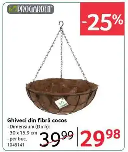 Selgros Ghiveci din fibră cocos Ofertă