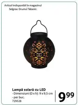 Selgros Lampă solară cu LED Ofertă