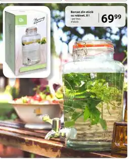 Selgros Borcan din sticlă cu robinet, 8 l Ofertă