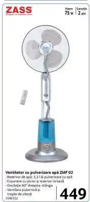 Selgros Ventilator cu pulverizare apă ZMF 02 Ofertă