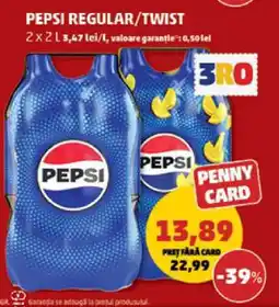 Penny PEPSI REGULAR / TWIST Ofertă