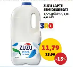 Penny ZUZU LAPTE SEMIDEGRESAT Ofertă