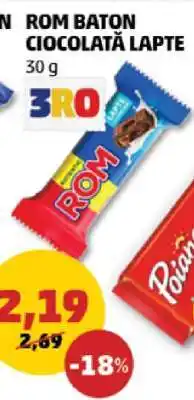 Penny ROM Baton Ciocolată Lapte Ofertă