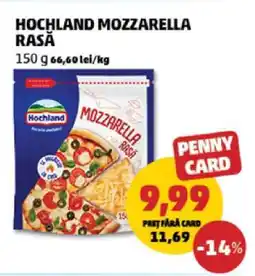Penny HOCHLAND Mozzarella rasă Ofertă