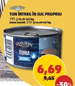 Penny Gran Mare Ton Întreg în Suc Propriu Ofertă