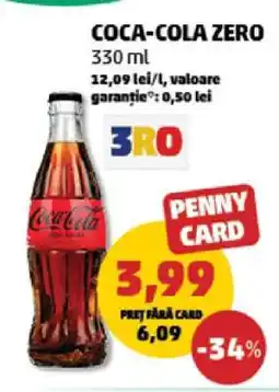 Penny Coca-Cola zero Ofertă