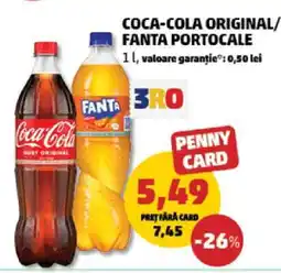 Penny COCA-COLA original/FANTA portocale Ofertă