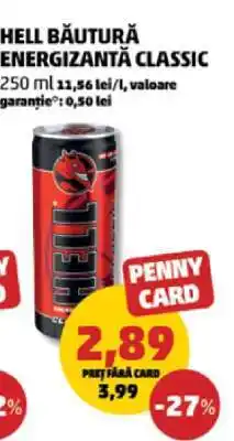Penny HELL BĂUTURĂ ENERGIZANTĂ CLASSIC Ofertă