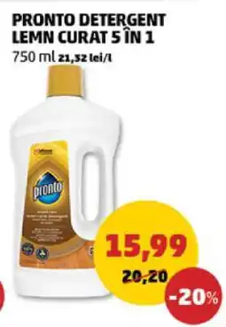 Penny PRONTO DETERGENT LEMN CURAT 5 IN 1 Ofertă