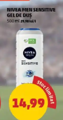 Penny NIVEA MEN SENSITIVE GEL DE DUȘ Ofertă