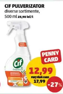 Penny Cif Pulverizator Ofertă