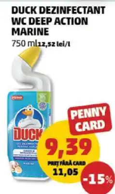 Penny DUCK DEZINFECTANT WC DEEP ACTION MARINE Ofertă