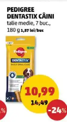 Penny PEDIGREE DENTASTIX CÂINI Ofertă
