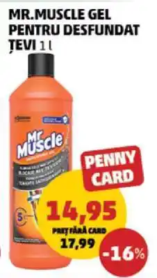 Penny Mr. Muscle Gel pentru desfundat țevi 1L Ofertă