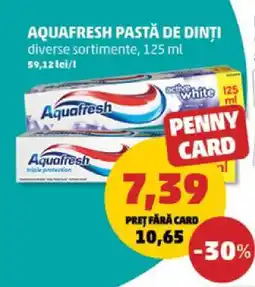 Penny AQUAFRESH Pastă de dinți Ofertă