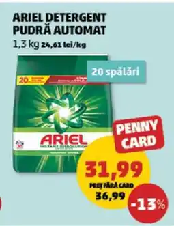 Penny ARIEL DETERGENT PUDRĂ AUTOMAT Ofertă