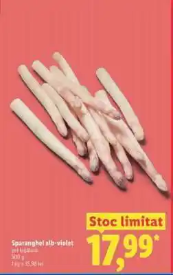 Lidl Sparanghel alb-violet Ofertă