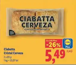 Lidl Ciabatta Cristal Cerveza Ofertă