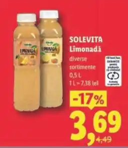 Lidl Solevita Limonadă Ofertă