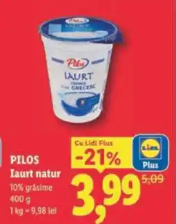 Lidl Pilos Iaurt natur Ofertă
