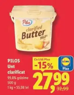 Lidl PILOS Unt clarificat Ofertă
