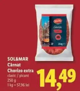 Lidl SOL&MAR Cârnat Chorizo extra Ofertă