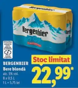 Lidl BERGENBIER Bere blondă Ofertă