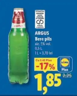 Lidl ARGUS Bere Pils Ofertă