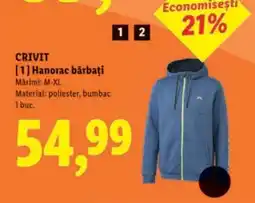 Lidl CRIVIT Hanorac bărbați Ofertă