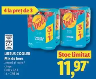 Lidl Ursus Cooler Mix de bere Ofertă