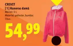 Lidl CRIVIT Hanorac damă Ofertă